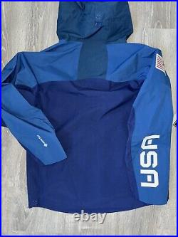 Nike Blue Team USA Medal Stand Full-Zip Hoodie Jacket DD8845-492 Sz Large