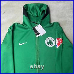 Nike Boston Celtics Team Issue Performance Full-Zip Hoodie NBA 75th Mens Size L