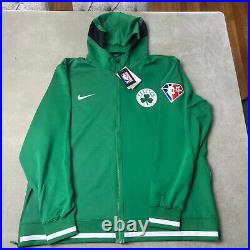 Nike Boston Celtics Team Issue Performance Full-Zip Hoodie NBA 75th Size XXL Men