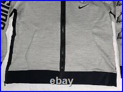 Nike Dri-Fit NBA Phoenix Suns Full Zip Team Hoodie Size XL CU0525-063 Grey/Black