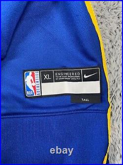 Nike Golden State Warriors Team Issue Showtime Zip Hoodie Size XL TALL Men Blue