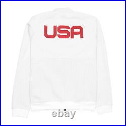 Nike Men's 2020 Summer Olympics Team USA Media Day Full-Zip Jacket (XL, White)