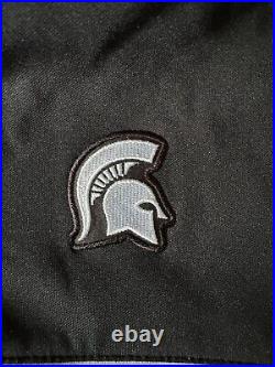 Nike Men's L-TALL Michigan State Spartans Team Issued Full-Zip Warmup Jacket NEW