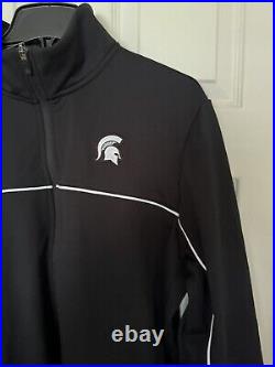 Nike Men's L-TALL Michigan State Spartans Team Issued Full-Zip Warmup Jacket NEW