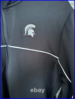 Nike Men's L-TALL Michigan State Spartans Team Issued Full-Zip Warmup Jacket NEW