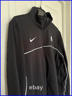 Nike Men's L-TALL Michigan State Spartans Team Issued Full-Zip Warmup Jacket NEW