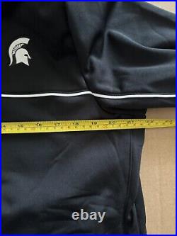 Nike Men's Medium Michigan State Spartans Team Issued Full-Zip Warmup Jacket NEW