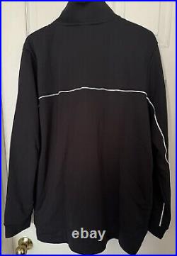 Nike Men's XL Michigan State Spartans Team Issued Black Full-Zip Warmup Jacket