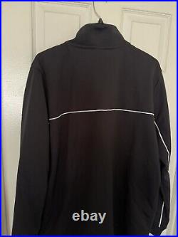 Nike Men's XL Michigan State Spartans Team Issued Black Full-Zip Warmup Jacket