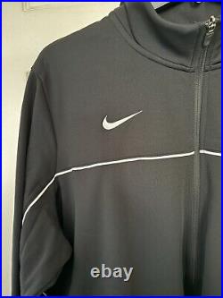 Nike Mens 3XL Michigan State Spartans Football Team Black Full-Zip Warmup Jacket