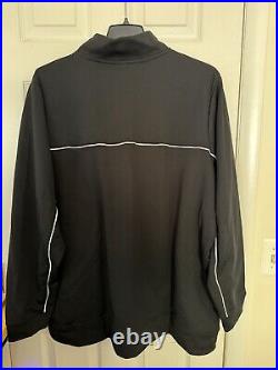 Nike Mens 3XL Michigan State Spartans Football Team Black Full-Zip Warmup Jacket