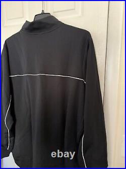 Nike Mens 3XL Michigan State Spartans Football Team Black Full-Zip Warmup Jacket