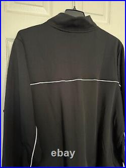 Nike Mens 3XL Michigan State Spartans Football Team Black Full-Zip Warmup Jacket