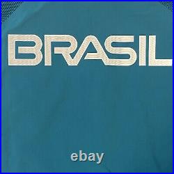 Nike Mens XL Green Brazil Olympic Soccer Team Full Zip Up Jacket Neymar Jr