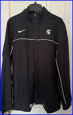 Nike Mens XL-TALL Michigan State Spartans Team Issued Full-Zip Warmup Jacket NEW