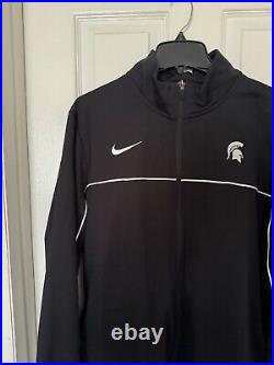 Nike Mens XL-TALL Michigan State Spartans Team Issued Full-Zip Warmup Jacket NEW