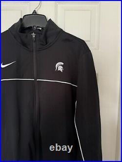 Nike Mens XL-TALL Michigan State Spartans Team Issued Full-Zip Warmup Jacket NEW