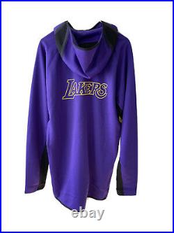 Nike NBA Lakers Team Player Issued Therma Flex Showtime Full-Zip Hoodie Sz XLT