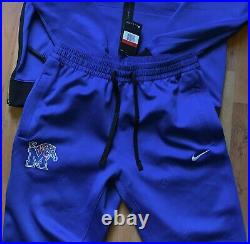 Nike NCAA Memphis Tigers Showtime Full Zip Hoodie Pants Jumpsuit Sz L Royal Blue