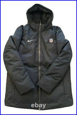 Nike NFL Team 550 Mens Size XXL Down Fill Hooded Parka Jacket Black AJ9103-010
