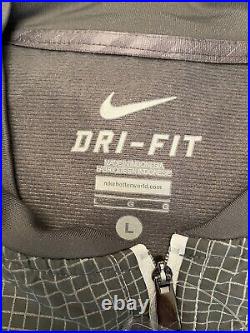 Nike Oregon Ducks Team Issued 3M Full Zip Pullover Jacket White Size Large New