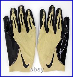 Nike Purdue Vapor Knit Football Gloves Men's XL NCAA Team Gold/Black