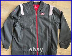 Nike SF 49ers Team Issued On Field Coaches Full Zip Jacket Authentic 2XL New