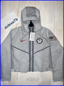 Nike Sportswear Tech Fleece Full-Zip Team USA Olympic Hoodie Size M CT2582-043