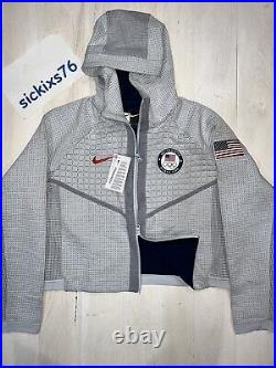 Nike Sportswear Tech Fleece Full-Zip Team USA Olympic Hoodie Size M CT2582-043