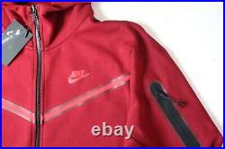 Nike Sportswear Tech Fleece Men Full Zip Hoodie Jumper Team Red Cu4489-677 L