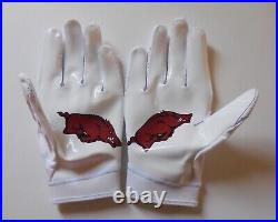 Nike Superbad 6.0 Football Gloves NCAA Men Team Arkansas Razorbacks XL