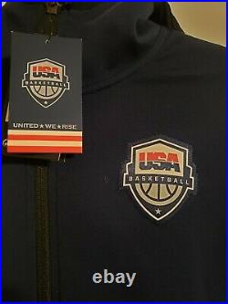 Nike Team USA Basketball Dri-Fit Zip Hoodie (At4961-451) NWT! Rare! SzS