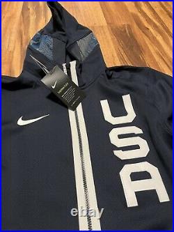 Nike Team USA Basketball Therma Flex Showtime Hoodie CD4880-451 Men's Size XXL