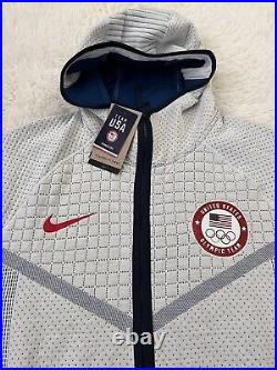 Nike Team USA Olympic Tech Pack Full-Zip Hoodie Jacket DJ5248-121 Men Sz XL NWT