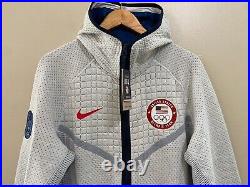 Nike Team USA Olympic Tech Pack Full-Zip Hoodie Jacket Mens L DJ5248-121 NEW