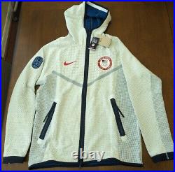 Nike Team USA Olympic Tech Pack Full-Zip Hoodie Jacket Mens Medium DJ5248-121
