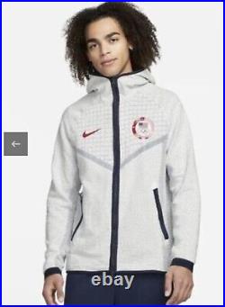 Nike Team USA Olympic Tech Pack Men's Full-Zip Hoodie Jacket DJ5248-121 Small