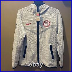 Nike Team USA Olympic Tech Pack Men's Full-Zip Hoodie Jacket L-Tall DJ5248-121