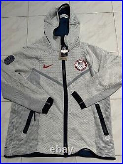 Nike Team USA Olympic Tech Pack Men's Full-Zip Hoodie Jacket Men Size Large