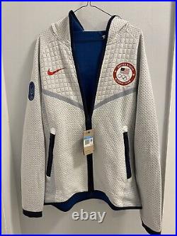 Nike Team USA Olympic Tech Pack Men's Full-Zip Hoodie Jacket New Size Large