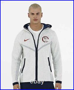 Nike Team USA Olympic Tech Pack Men's Full-Zip Hoodie Jacket Size Large
