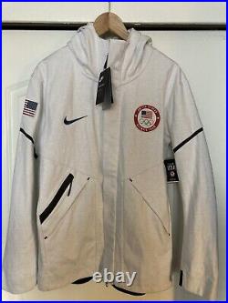 Nike Team USA Olympic Tech Pack Men's Full-Zip Hoodie Jacket Small New