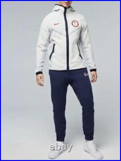 Nike Team USA Olympic Tech Pack Therma Fit Full Zip Hoodie Jacket DJ5248 Men's M