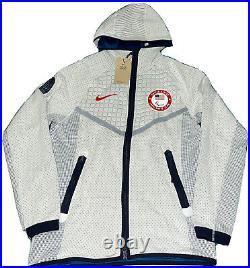 Nike Team USA Paralympic Full Zip Hoodie Tech Pack Men's Size Small DJ5245-121