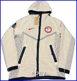 Nike Team USA Paralympic Full Zip Hoodie Tech Pack Men's Size Small DJ5245-121