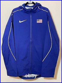 Nike Team USA issued Lightweight Authentic 3M Blue Jacket Sz Mens 4XL 743458-443