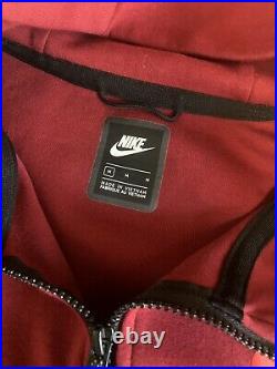 Nike Tech Fleece Full-Zip Hoodie and Joggers Team-Red/Black New Season Tracksuit