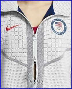 Nike Tech Fleece Full Zip Team USA Olympic Hoodie CT2582-043 Women's XL