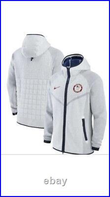 Nike Tech Pack Fleece Team USA Paralympic Full Zip Knit Jacket $175 DJ5245 121