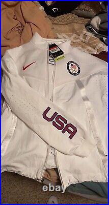 Nike Tech Pack Team USA Winter Olympic Full-Zip Hooded Jacket Size Large